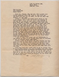 S. P. Young Letter - February 3, 1944