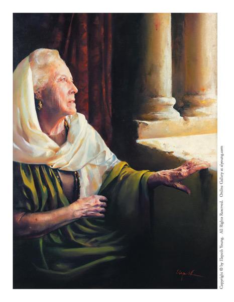 Blessed Is She That Believed - 4 x 5.5 print by Elspeth Young