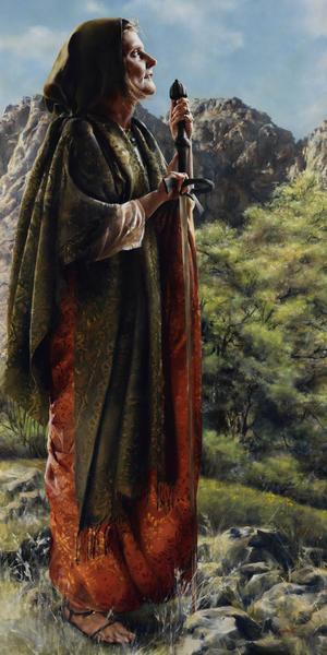 I Arose A Mother In Israel - 14 x 28 print by Elspeth Young