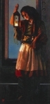 A Damsel Came To Hearken - 9 x 18.25 print