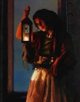 A Damsel Came To Hearken - 11 x 14 gicl&eacute;e on canvas (pre-mounted)