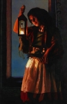 A Damsel Came To Hearken - 11 x 17 gicl&eacute;e on canvas (pre-mounted)