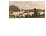 Village Study - 4 x 8.5 print