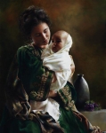 Bearing A Child In Her Arms - 8 x 10 gicl&eacute;e on canvas (pre-mounted)