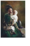 Bearing A Child In Her Arms - 9 x 13.75 print