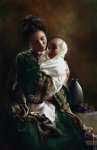 Bearing A Child In Her Arms - 11 x 17 gicl&eacute;e on canvas (pre-mounted)