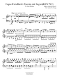 Fugue from BWV 565 - Piano solo (2011)