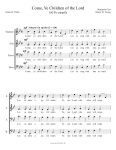 Come, Ye Children of the Lord - SATB (2011)