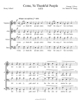 Come, Ye Thankful People - SATB (2011)