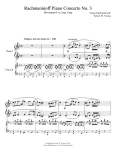 Revised Rachmaninoff 3rd Concerto - Movement I (2011)