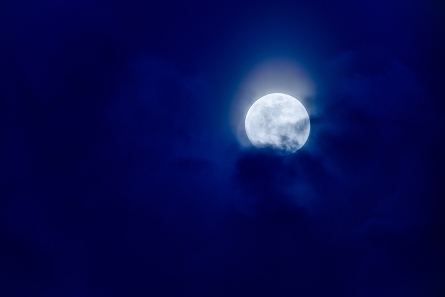 Moon through the Clouds, I - 20 x 30 lustre print by Tanner Young