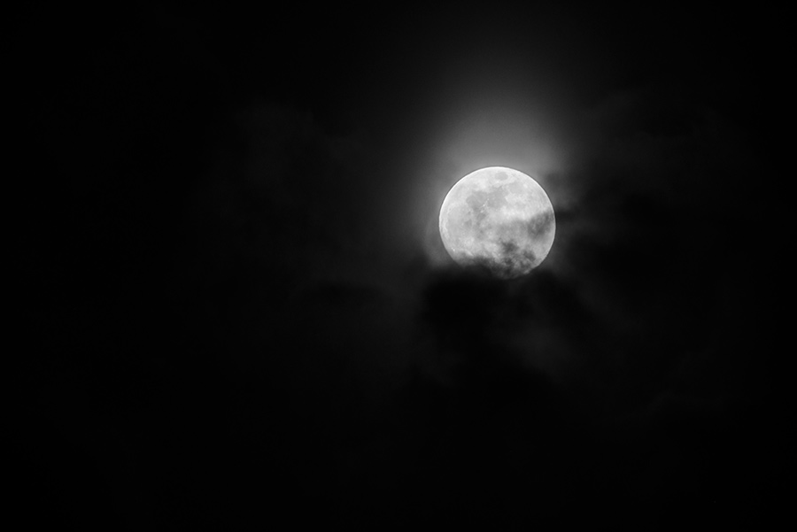 Moon through the Clouds, II - 20 x 30 lustre print by Tanner Young