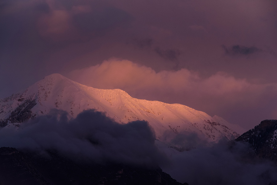 Northface Glow - 20 x 30 giclée on canvas (unmounted) by Tanner Young