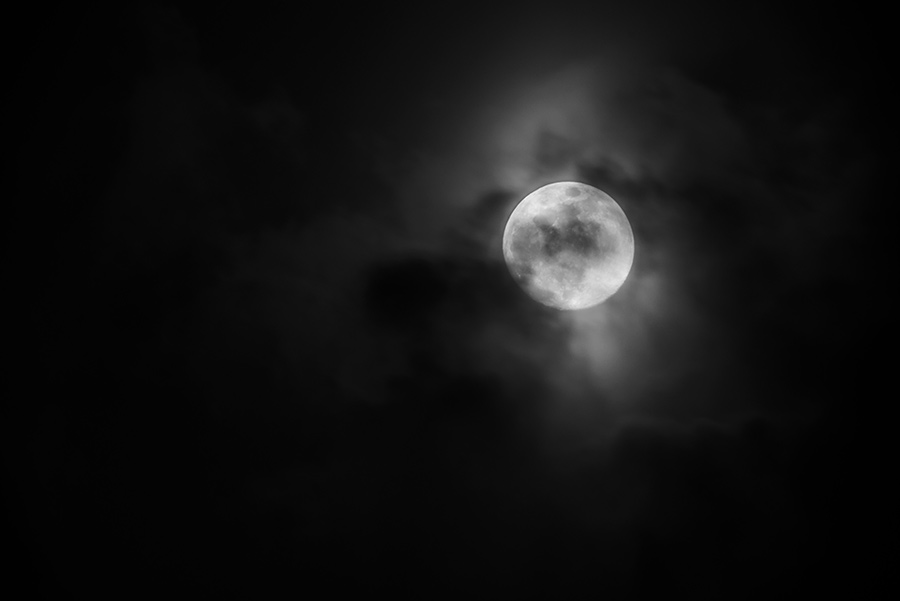Moon through the Clouds, III - 20 x 30 lustre print by Tanner Young