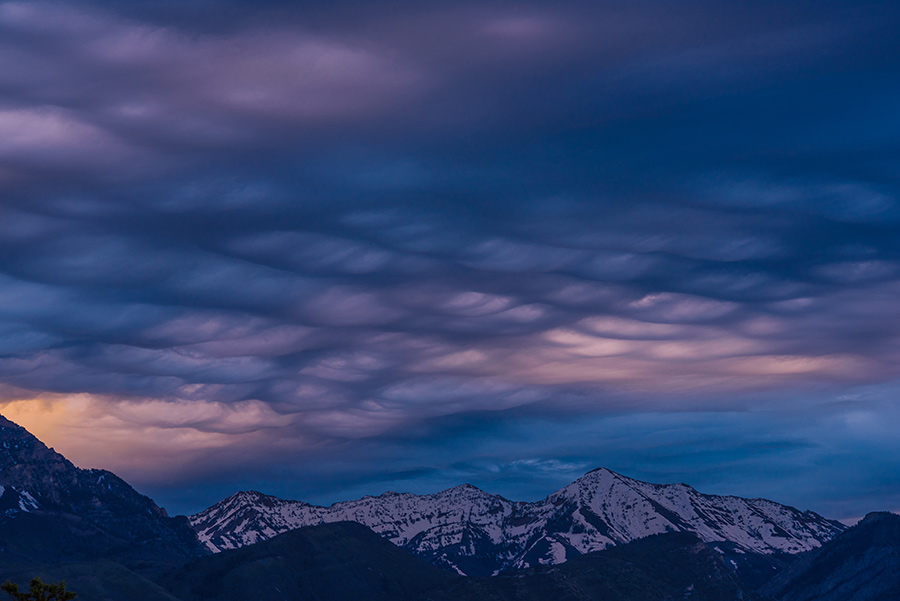 Asperitas Clouds at Dawn, I - 20 x 30 giclée on canvas (unmounted) by Tanner Young
