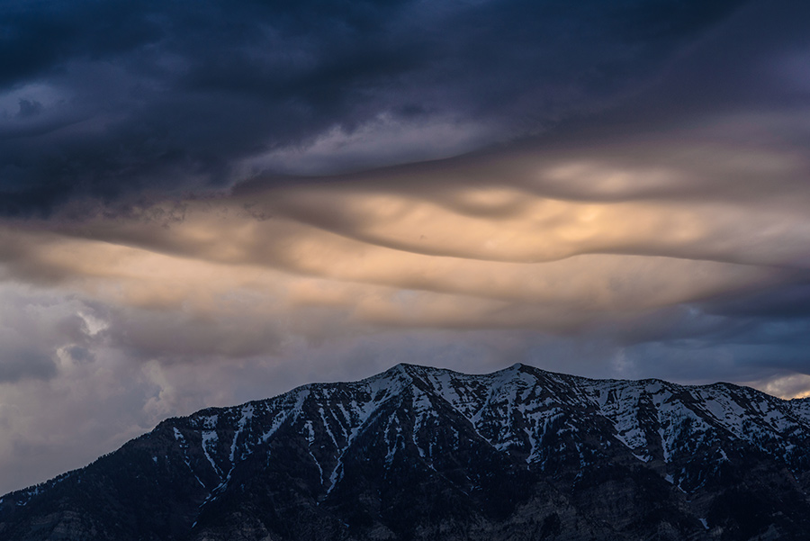 Asperitas Clouds at Dawn, III - 40 x 60 giclée on canvas (unmounted) by Tanner Young