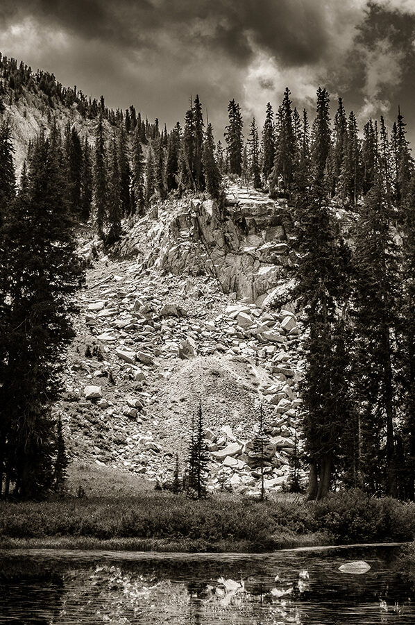Beyond the Mountain Lake - 20 x 30 giclée on canvas (unmounted) by Tanner Young