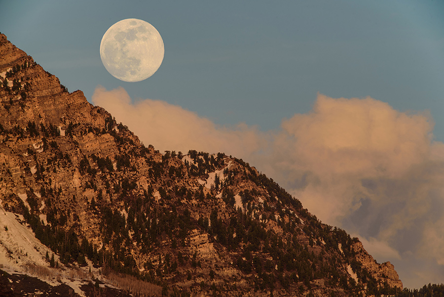 Alpine Moon - 40 x 60 giclée on canvas (unmounted) by Tanner Young