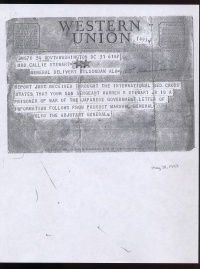 Telegram - 31 May 1943