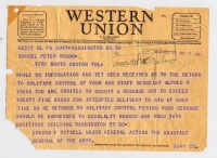 Telegram - 30 August 1945