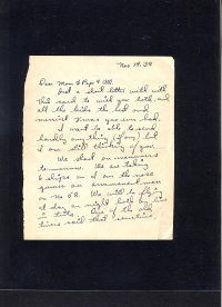Letter - 14 Nov 1939