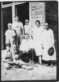 Young Family at Old Box Schoolhouse
