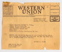 Telegram - 31 September 1945