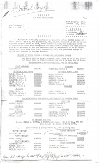 Transfer orders for the 5th Air Base Group