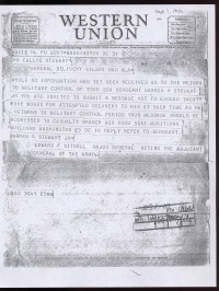 Telegram - 1 September 1945