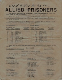Liberation Leaflet for Allied Prisoners