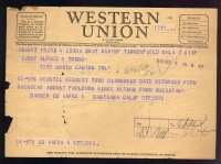 Telegram - 7 December 1945