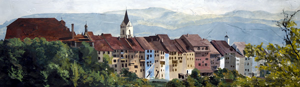 St. Gallen - Original oil painting by Ashton Young