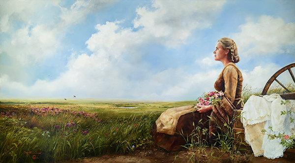 If God So Clothe The Field - Original oil painting by Elspeth Young