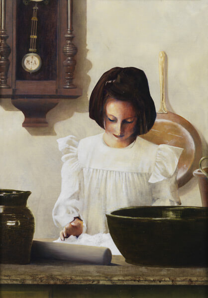 Sara Crewe - Original oil painting by Al Young
