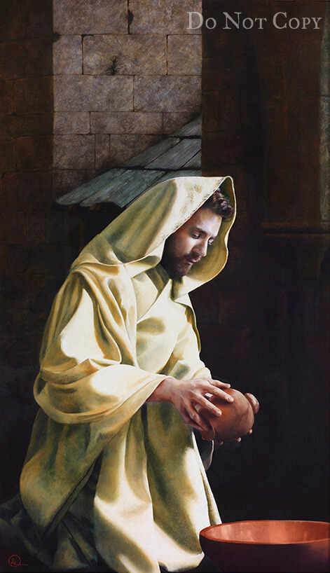 He Hath Anointed Me - Original oil painting by Al Young