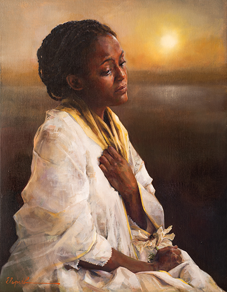 The Blessings Afar Off - Original oil painting by Elspeth Young