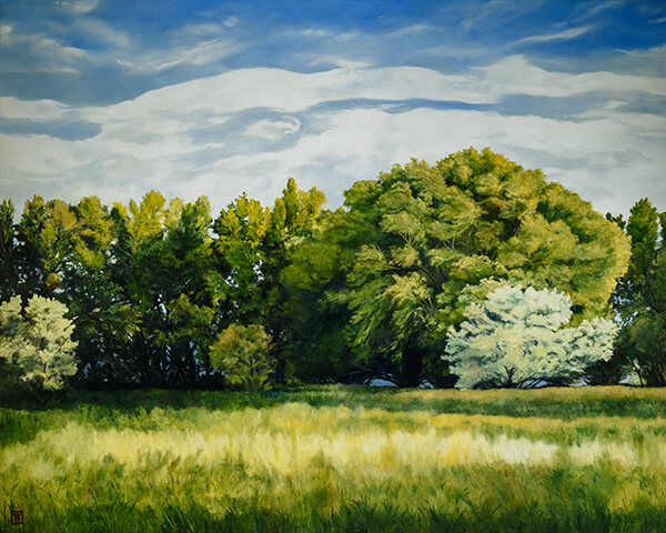 Green And Pleasant Land - Original oil painting by Ashton Young