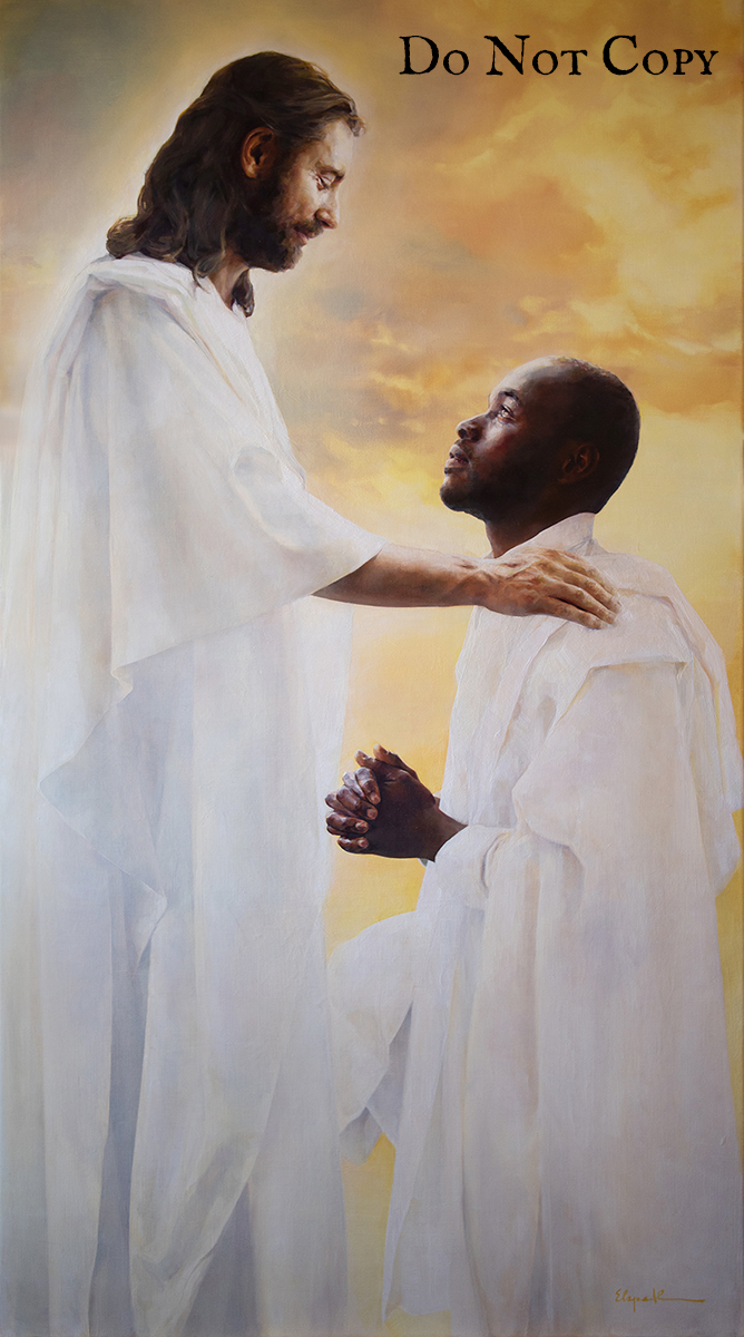 Come Ye Blessed of My Father - Original oil painting by Elspeth Young