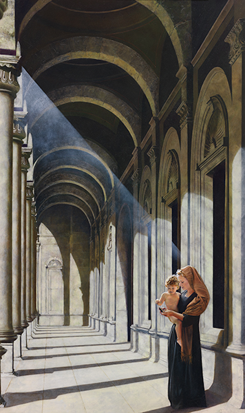 The Windows Of Heaven - Original oil painting by Al Young