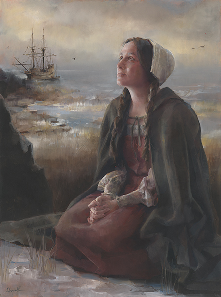 And Blessed the God of Heaven - Original oil painting by Elspeth Young