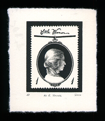 Louisa May Alcott 1 - Limited Edition Lithography Print by Al Young