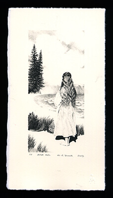 Anne Girl - Limited Edition Lithography Print by Al Young