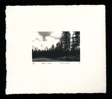 North Wood - Limited Edition Lithography Print by Al Young