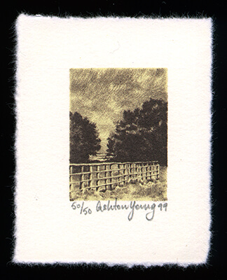 Lock Willow - Limited Edition Lithography Print by Ashton Young