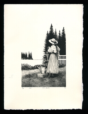July - Limited Edition Lithography Print by Al Young