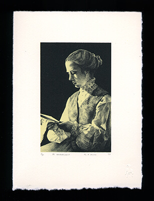 By Candlelight - Limited Edition Lithography Print by Al Young