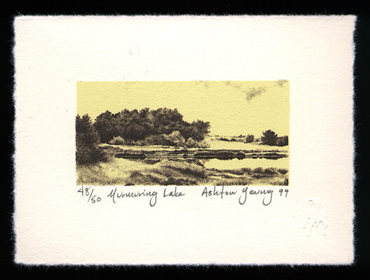 Murmuring Lake - Limited Edition Lithography Print by Ashton Young