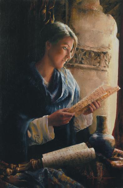 Treasure The Word - 12 x 18.25 print by Elspeth Young