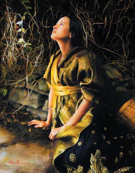 God Liveth And Seeth Me - 14 x 18 print by Elspeth Young