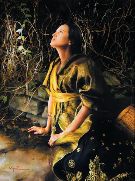 God Liveth And Seeth Me - 16 x 21.5 print by Elspeth Young